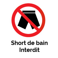 Short de bain interdit